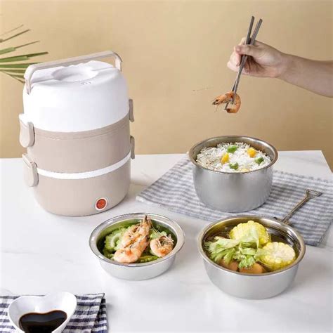 3 layer multifunctional electric lunch box|electric heating lunch box.